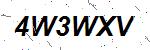 CAPTCHA verification image containing distorted text characters