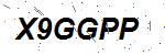 CAPTCHA verification image containing distorted text characters