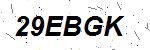 CAPTCHA verification image containing distorted text characters