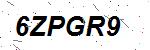 CAPTCHA verification image containing distorted text characters