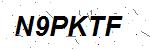 CAPTCHA verification image containing distorted text characters