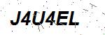 CAPTCHA verification image containing distorted text characters