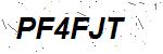 CAPTCHA verification image containing distorted text characters