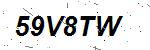CAPTCHA verification image containing distorted text characters