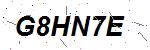 CAPTCHA verification image containing distorted text characters