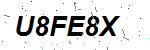 CAPTCHA verification image containing distorted text characters