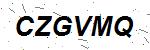 CAPTCHA verification image containing distorted text characters