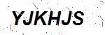 CAPTCHA verification image containing distorted text characters