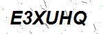 CAPTCHA verification image containing distorted text characters