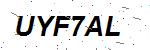 CAPTCHA verification image containing distorted text characters