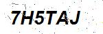 CAPTCHA verification image containing distorted text characters