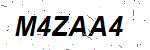 CAPTCHA verification image containing distorted text characters