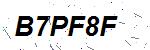 CAPTCHA verification image containing distorted text characters