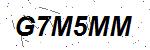 CAPTCHA verification image containing distorted text characters