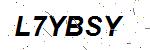 CAPTCHA verification image containing distorted text characters