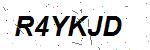 CAPTCHA verification image containing distorted text characters