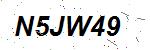 CAPTCHA verification image containing distorted text characters