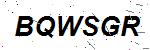 CAPTCHA verification image containing distorted text characters