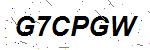 CAPTCHA verification image containing distorted text characters