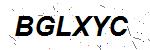 CAPTCHA verification image containing distorted text characters