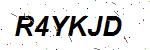 CAPTCHA verification image containing distorted text characters