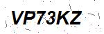 CAPTCHA verification image containing distorted text characters