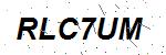 CAPTCHA verification image containing distorted text characters
