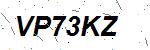 CAPTCHA verification image containing distorted text characters