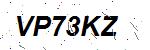 CAPTCHA verification image containing distorted text characters