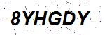 CAPTCHA verification image containing distorted text characters