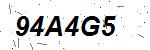 CAPTCHA verification image containing distorted text characters