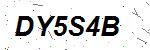CAPTCHA verification image containing distorted text characters