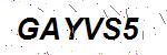 CAPTCHA verification image containing distorted text characters