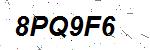 CAPTCHA verification image containing distorted text characters