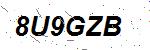 CAPTCHA verification image containing distorted text characters