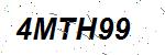 CAPTCHA verification image containing distorted text characters