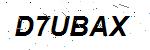 CAPTCHA verification image containing distorted text characters