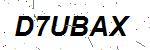 CAPTCHA verification image containing distorted text characters