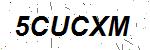 CAPTCHA verification image containing distorted text characters