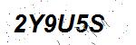 CAPTCHA verification image containing distorted text characters