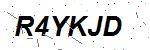 CAPTCHA verification image containing distorted text characters