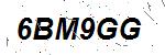 CAPTCHA verification image containing distorted text characters