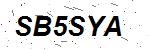 CAPTCHA verification image containing distorted text characters