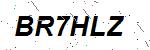 CAPTCHA verification image containing distorted text characters