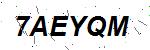 CAPTCHA verification image containing distorted text characters