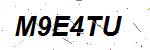 CAPTCHA verification image containing distorted text characters