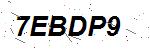 CAPTCHA verification image containing distorted text characters