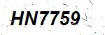 CAPTCHA verification image containing distorted text characters