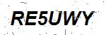 CAPTCHA verification image containing distorted text characters