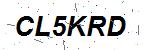CAPTCHA verification image containing distorted text characters